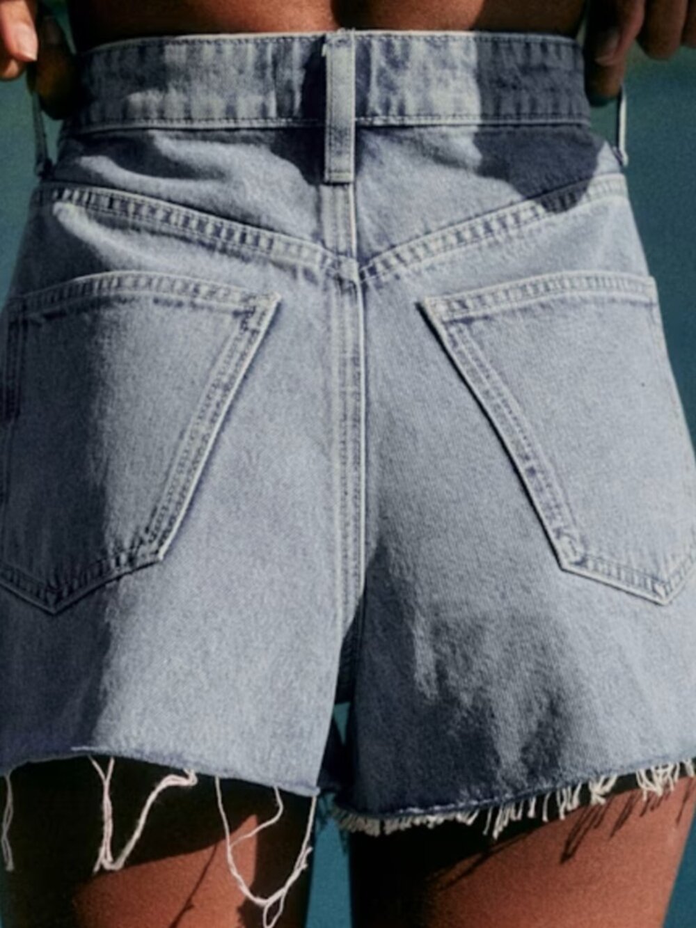 Sezane Le Summer Shorts Light Blue - Size 2